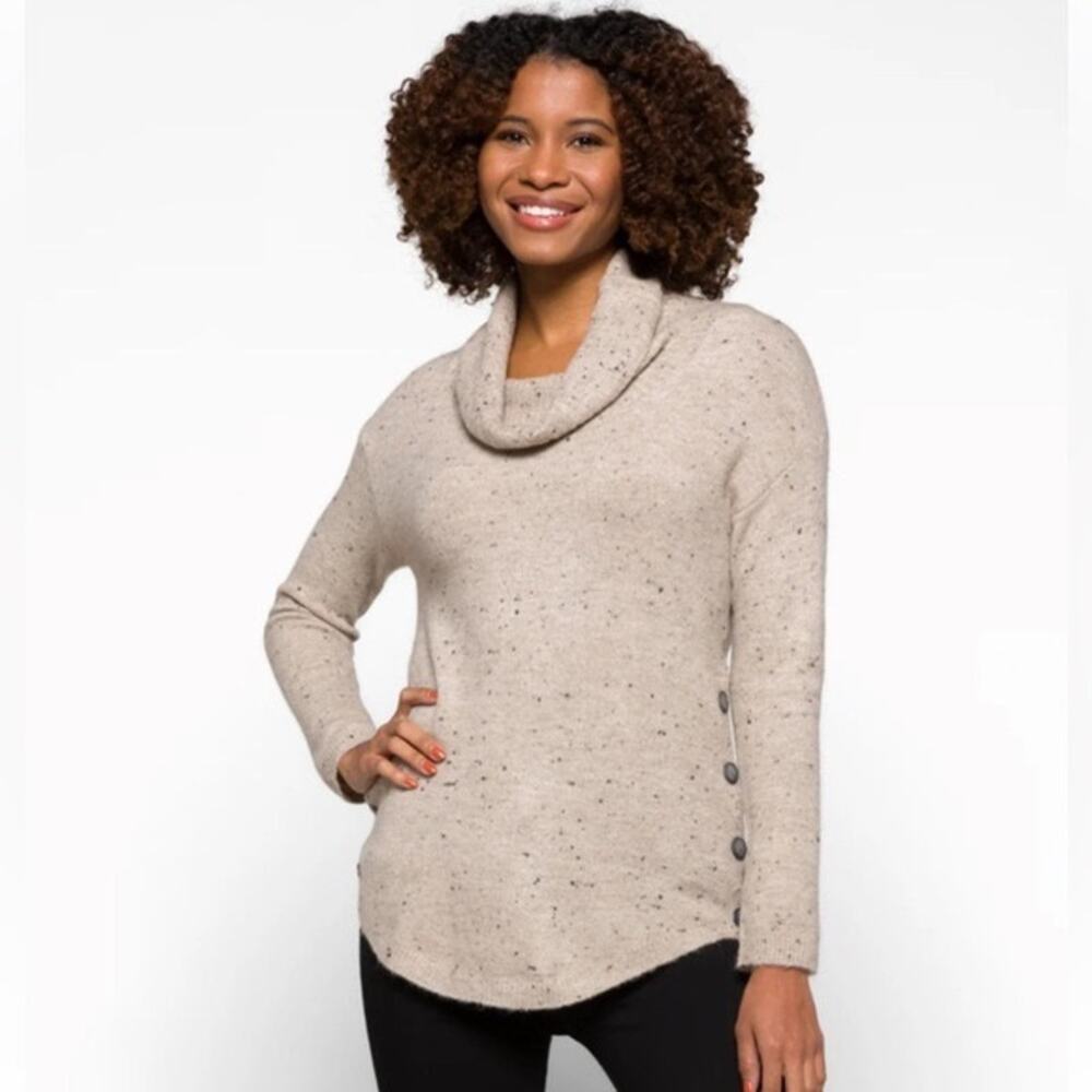 Fortune+Ive Women's Cowl Neck Casual Old Money Quiet Luxury Knit Sweater XXL